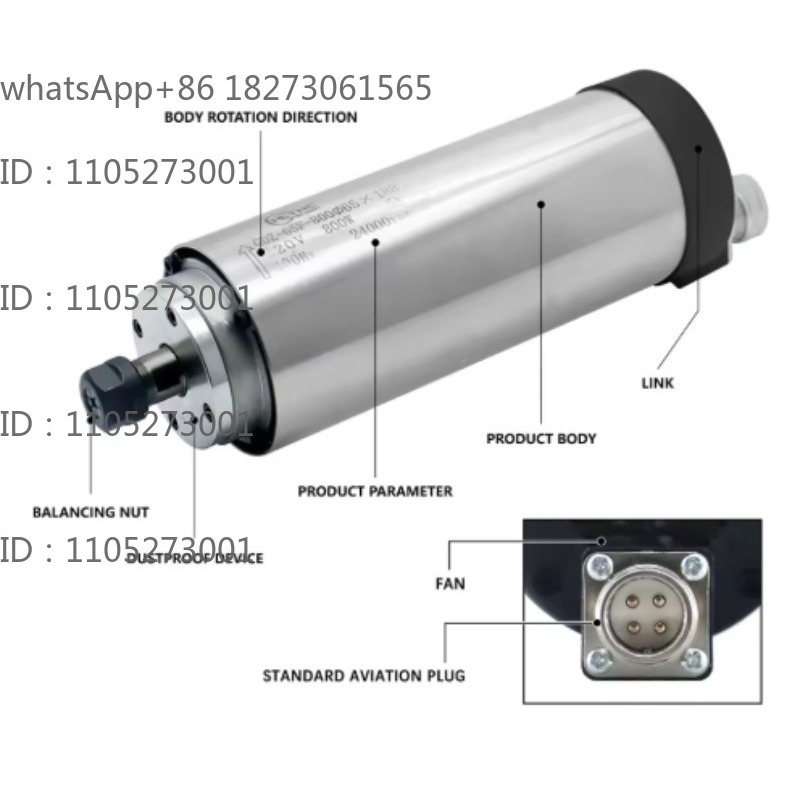 Cnc Spindle Motor - Motor de husillo refrigerado por agua,