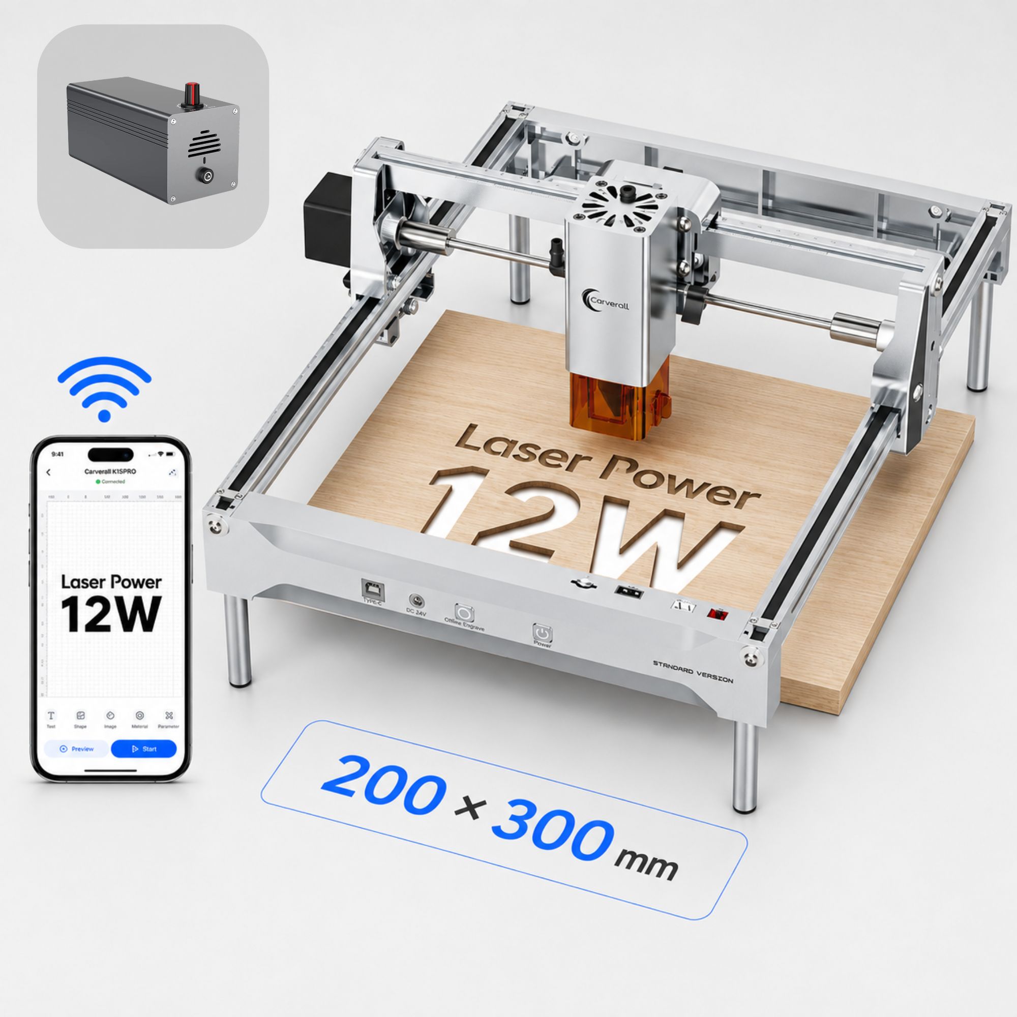 Grabador y Cortador Láser K15  - Industrial Laser Engraver reseña y precio