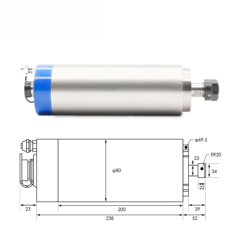 Motor de husillo refrigerado p - Cnc Spindle Motor reseña y precio