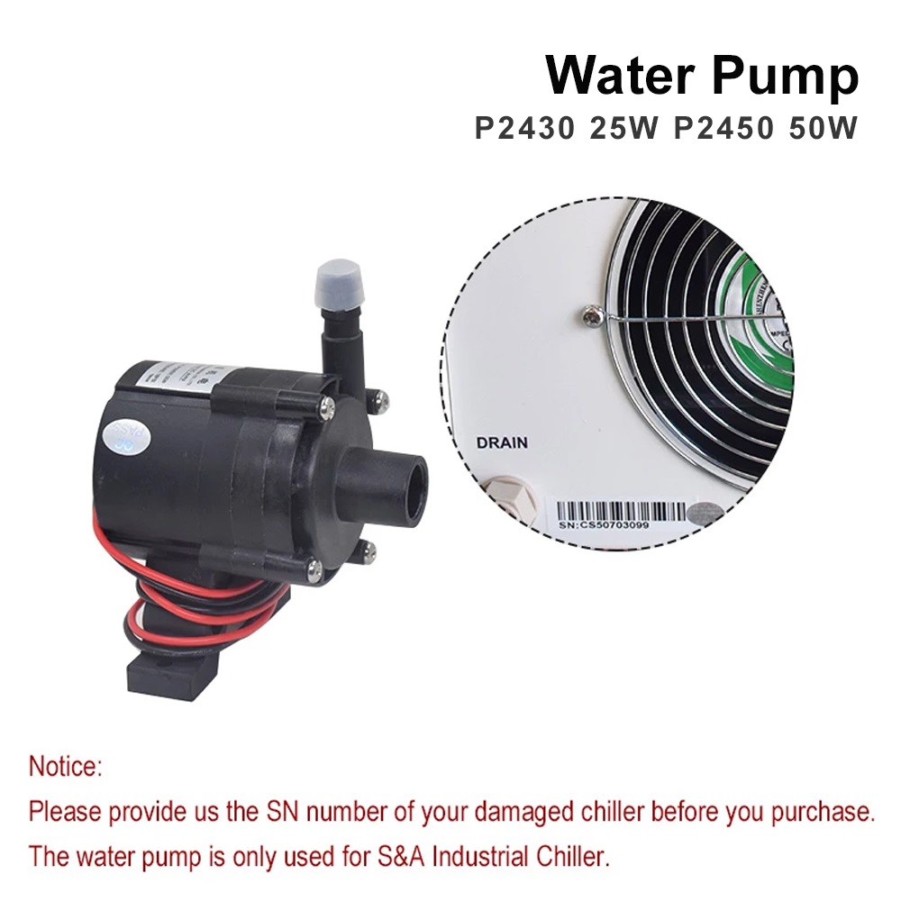 Bomba de Agua TEYU S&A 25W 50W - Laser Industrial Chiller reseña y precio